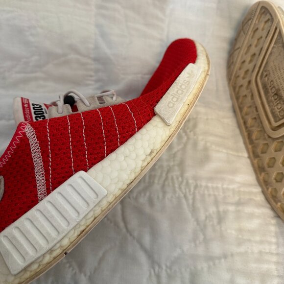 Adidas NMD R1 Active Red Sneaker Size 9 - Picture 11 of 14